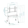 Tooq iSTAND Soporte de Suelo con Ruedas para Pantallas 50-86 pulgadas Gris